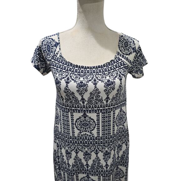 Ava Sky Blue and White Dress - Picture 2 of 4